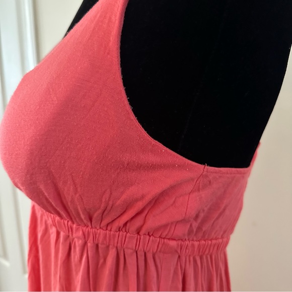 Pink Rose Maxi Dress in Coral, Size Large - Picture 3 of 8
